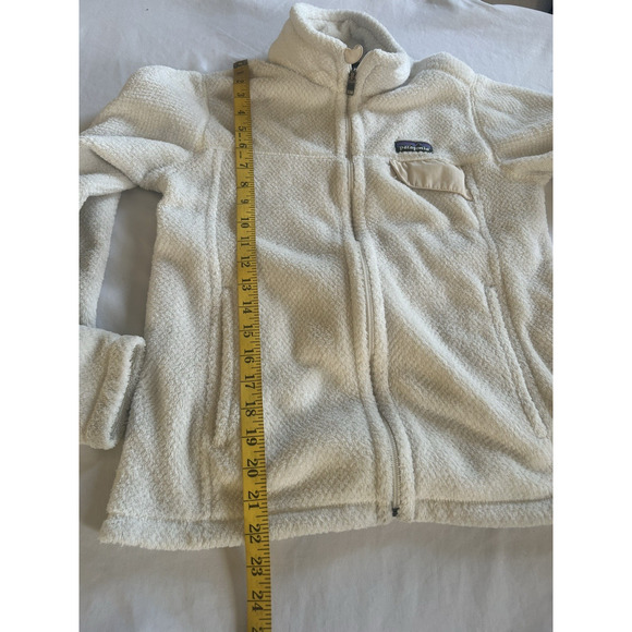 Patagonia Full Zip Fleece Jacket Womens Size Small White Outdoor Warm Comfort - Picture 6 of 9